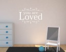 You Are Loved Quotes Wall  Art Stickers